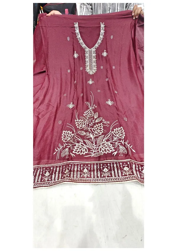 Maroon_Star_Georgette_Embroidered_Ladies_Suit_For_Women