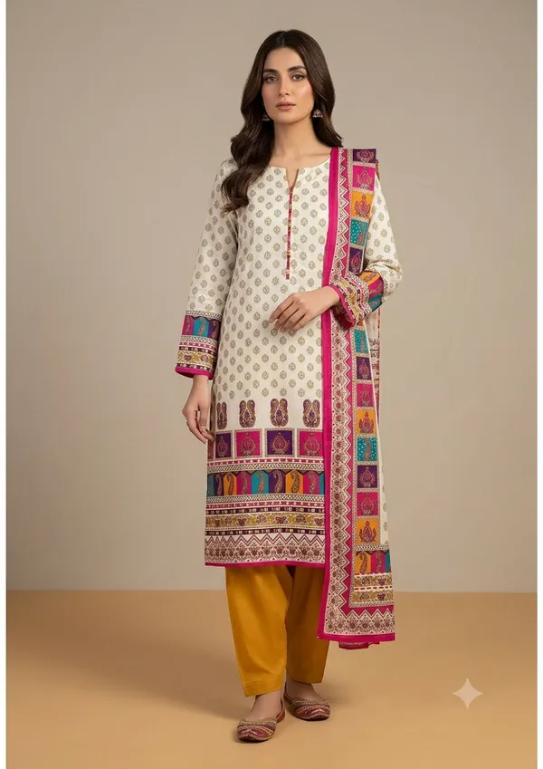 White_Riyon_Pakistani_Suit_For_Women