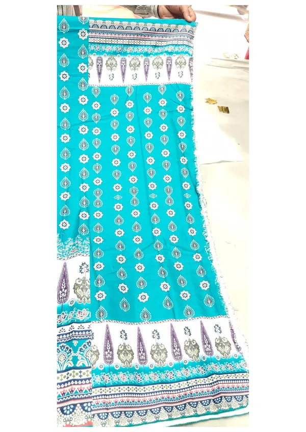 Turquoise_Rayon_Printed_Pakistani_Suit_For_Women