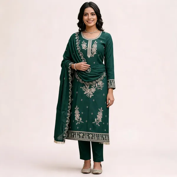 Green_Star_Georgette_Ladies_Suit_For_Women