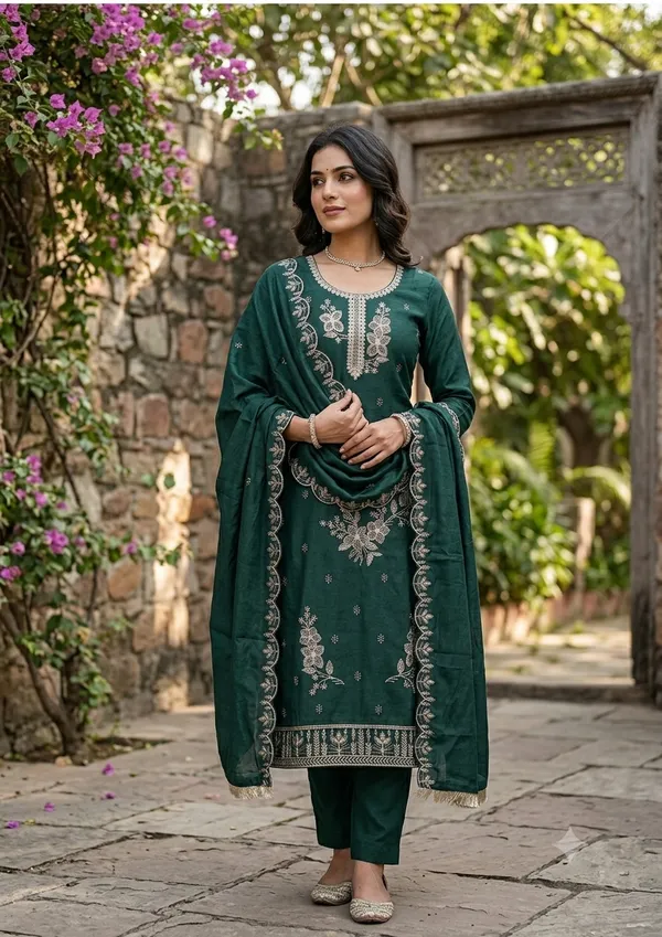 Green_Star_Georgette_Ladies_Suit_For_Women