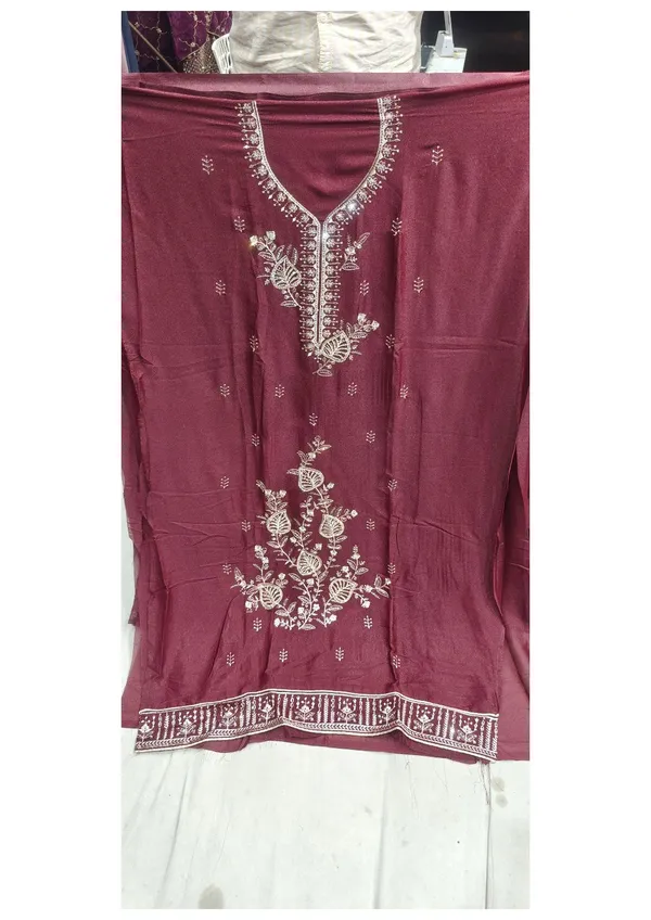 Maroon_Star_Georgette_Floral_Embroidered_Ladies_Suit_For_Women