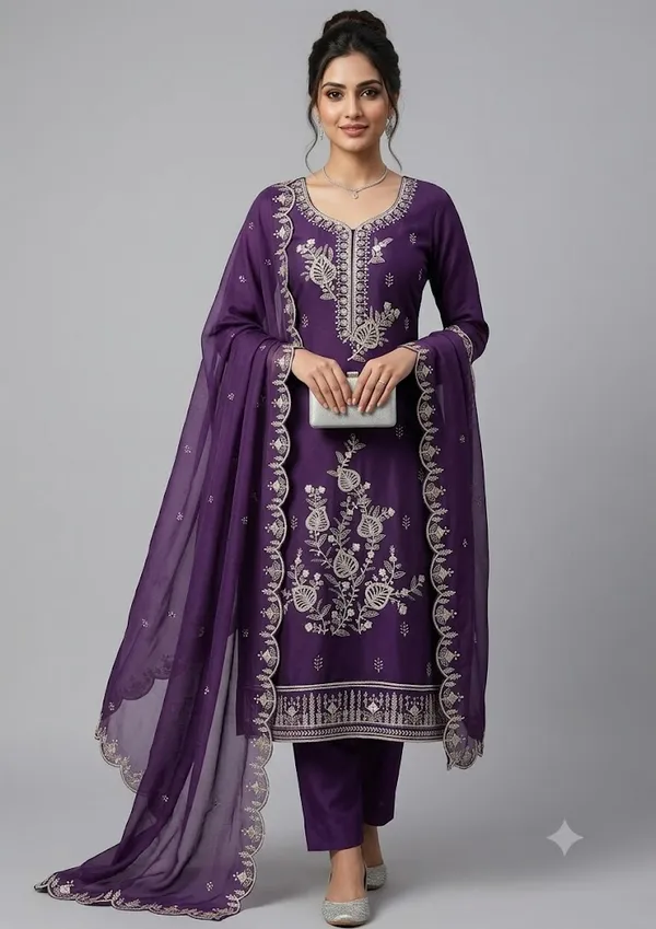 Purple_Star_Georgette_Ladies_Suit_For_Women
