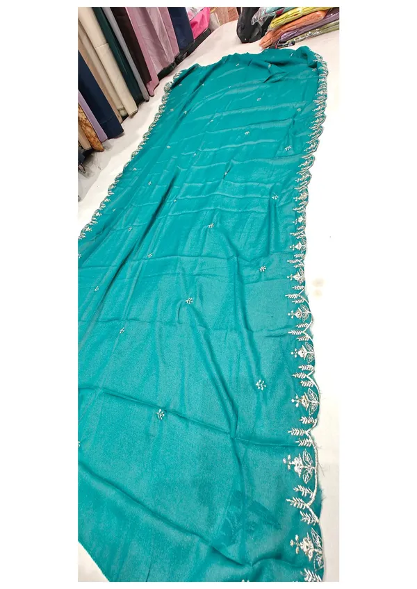 Teal_Star_Georgette_V-Neck_Embroidered_Ladies_Suit_For_Women