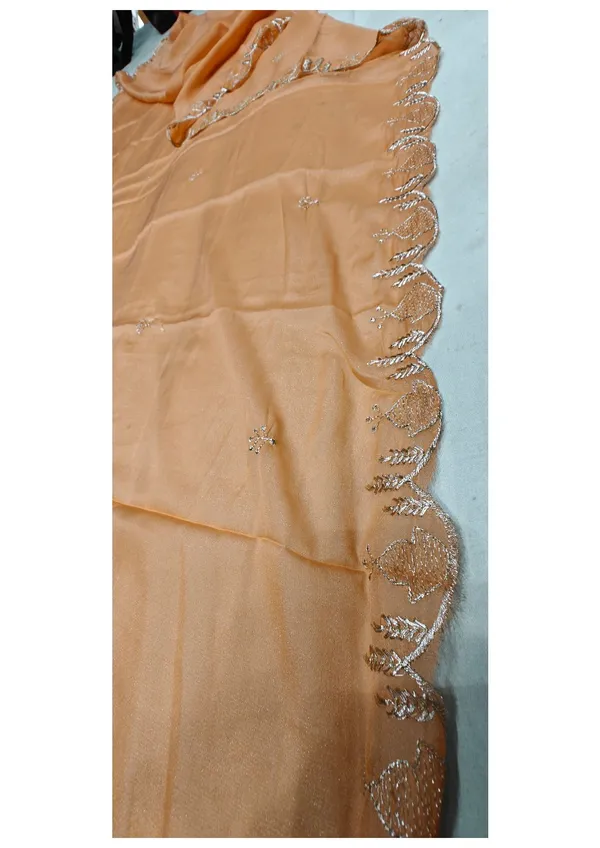 Peach_Star_Georgette_Silver_Embroidered_Ladies_Suit_For_Women