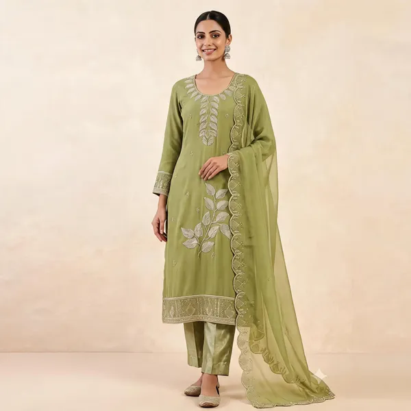 Green_Star_Georgette_Ladies_Suit_For_Women
