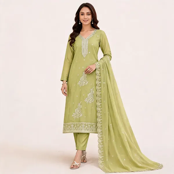 Green_Star_Georgette_Ladies_Suit_For_Women