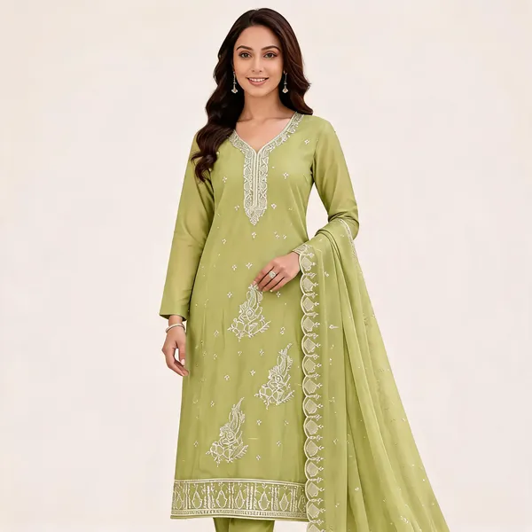 Green_Star_Georgette_Ladies_Suit_For_Women