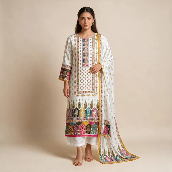 White_Rayon_Paisley_Print_Pakistani_Suit_For_Women