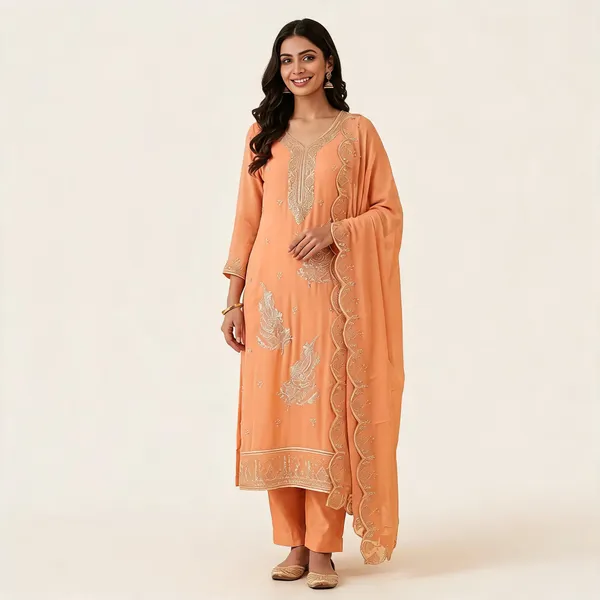 Peach_Star_Georgette_Ladies_Suit_For_Women