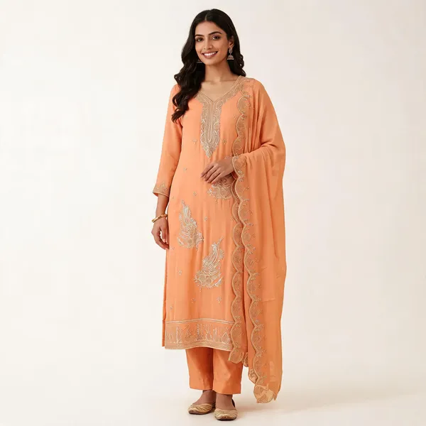 Peach_Star_Georgette_Ladies_Suit_For_Women