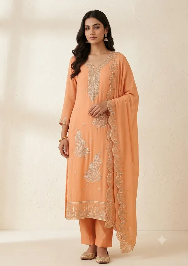 Peach_Star_Georgette_Ladies_Suit_For_Women