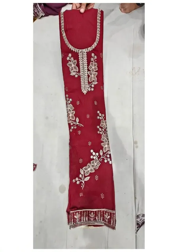 Maroon_Star_Georgette_Embroidered_Ladies_Suit_For_Women