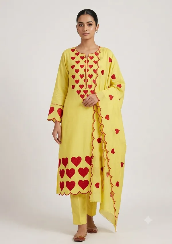 Yellow_Riyon_Reyon_Cotton_Suit_For_Women