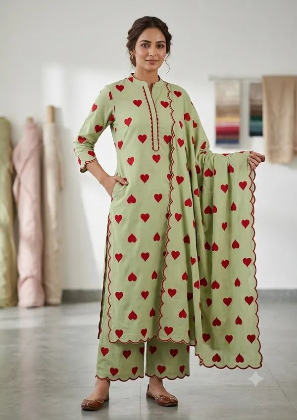 Green_Riyon_Reyon_Cotton_Suit_For_Women