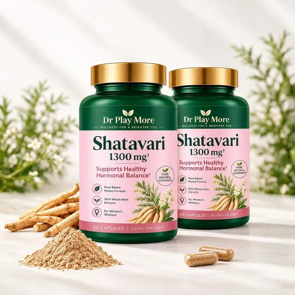 Dr_Playmore_Shatavari_1300_Mg_Women'S_Wellness_Capsules