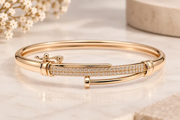 Gold_Tone_Crystal_Embellished_Bangle_For_Women