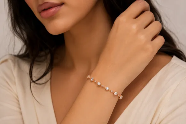Rose_Gold_Crystal_Tennis_Bracelet_For_Women