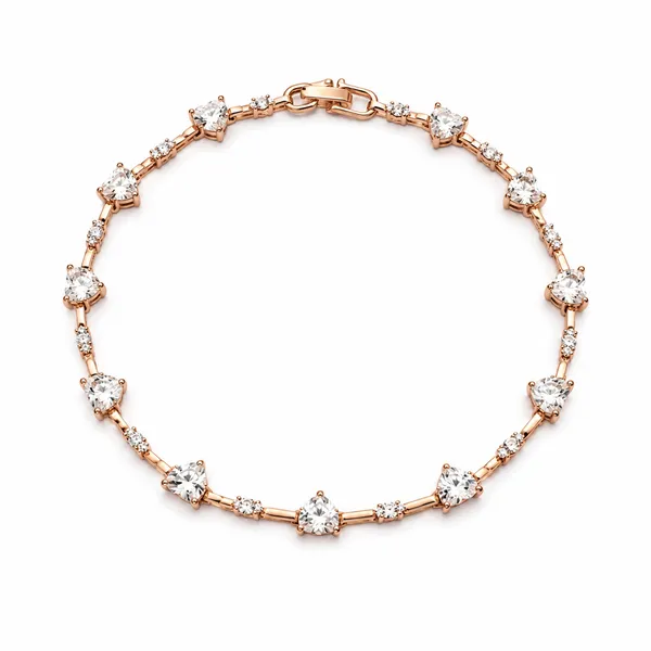 Rose_Gold_Crystal_Tennis_Bracelet_For_Women