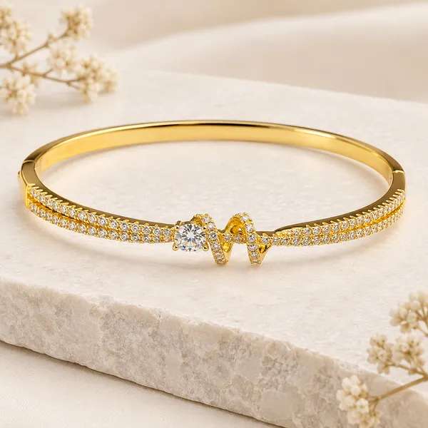 Gold_Tone_Crystal_Embellished_Bangle_For_Women