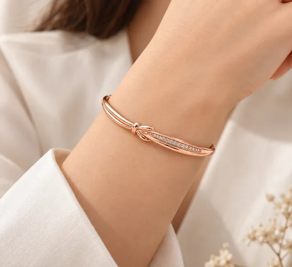Rose_Gold_Metal_Knot_Bangle_Bracelet_For_Women