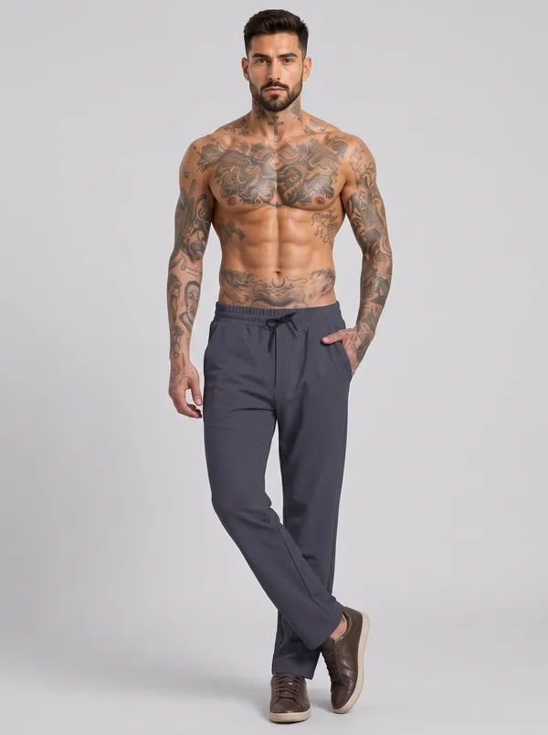 Men's_Twill_4-Way_Spandex_Lycra_Track_Pants