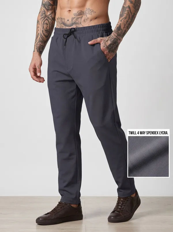 Men's_Twill_4-Way_Spandex_Lycra_Track_Pants