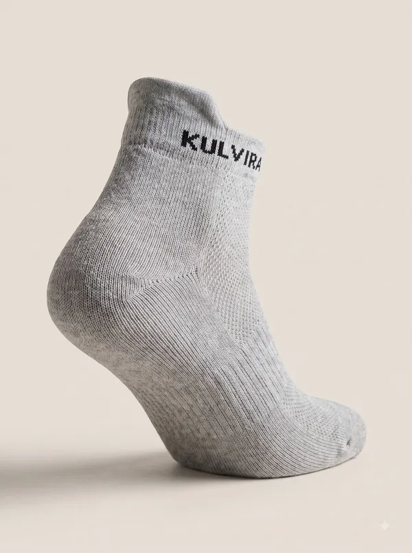 KULVIRA_Light_Grey_Ankle_Length_Socks