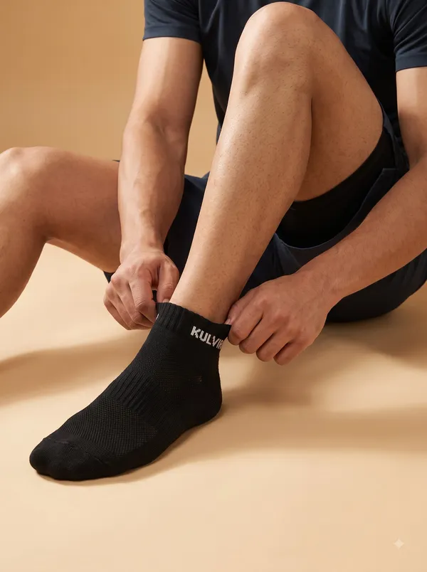 KULVIRA_Men’s_Black_Ankle_Length_Sports_Socks