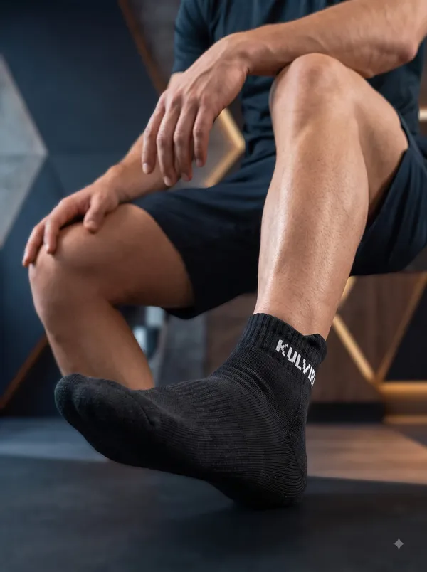 KULVIRA_Men’s_Black_Ankle_Length_Sports_Socks