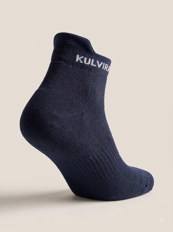 KULVIRA_Navy_Blue_Ankle_Length_Socks