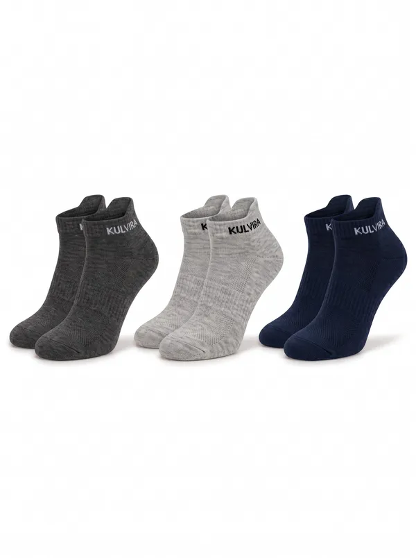 KULVIRA_Ankle_Length_Socks_Combo_-_Dark_Grey_+_Light_Grey_+_Navy_Blue_-_3_Pairs