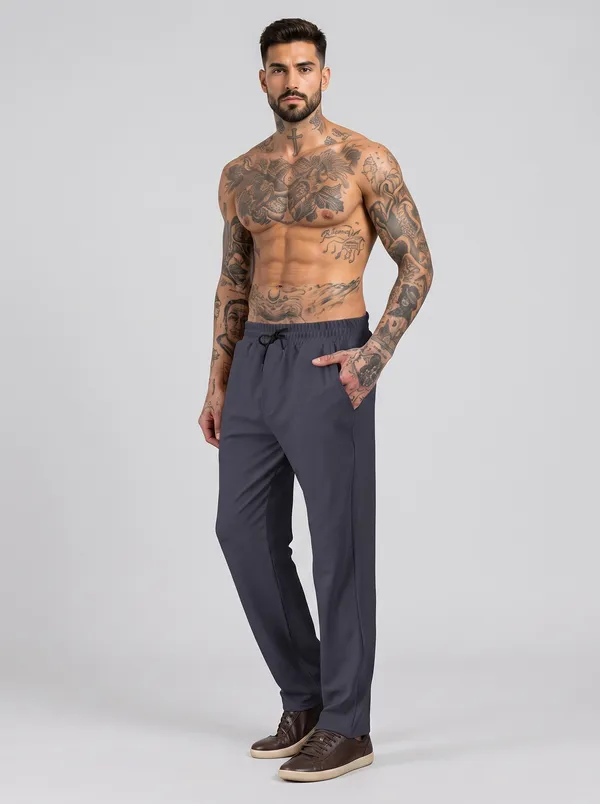 Men's_Twill_4-Way_Spandex_Lycra_Track_Pants