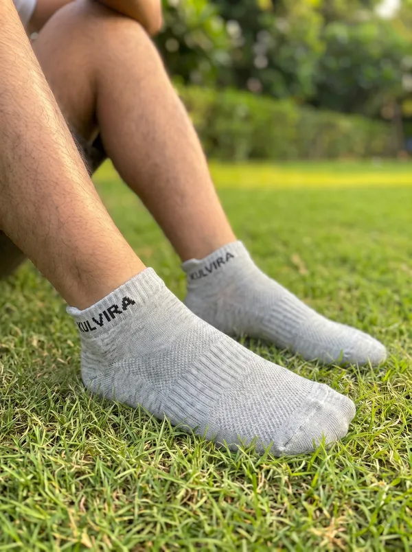 KULVIRA_Ankle_Length_Socks_Combo_-_Black_+_Light_Grey_-_2_Pairs