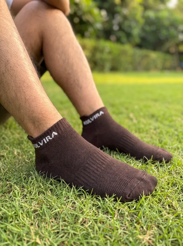 KULVIRA_Ankle_Length_Socks_Combo_-_Brown_+_Light_Grey_+_Navy_Blue_-_3_Pairs