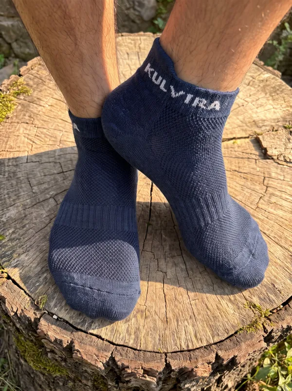 KULVIRA_Ankle_Length_Socks_Combo_-_Brown_+_Light_Grey_+_Navy_Blue_-_3_Pairs