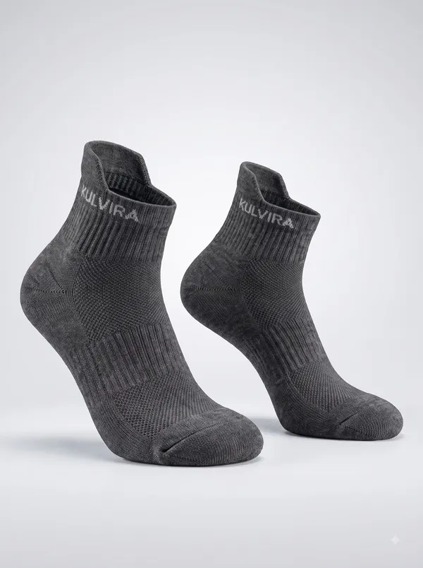 KULVIRA_Ankle_Length_Socks_Combo_-_Black_+_Dark_Grey_-_2_Pairs