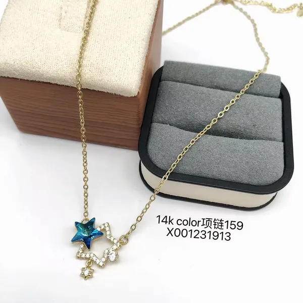 Gold_Copper_Alloy_Star_Pendant_Necklace_For_Women