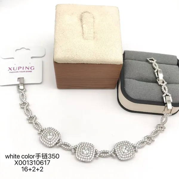 Silver_Copper_Alloy_Rhinestone_Link_Bracelet_For_Women