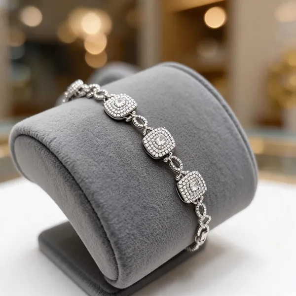 Silver_Copper_Alloy_Rhinestone_Link_Bracelet_For_Women