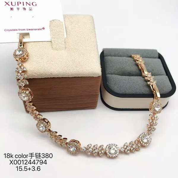 Gold_Copper_Alloy_Crystal_Link_Bracelet_For_Women