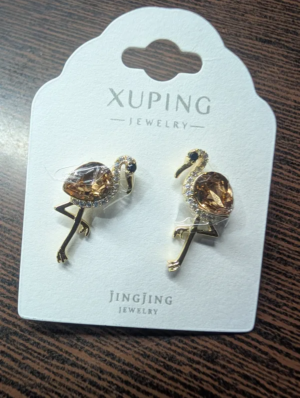 Gold_Copper_Alloy_Flamingo_Earrings_For_Women
