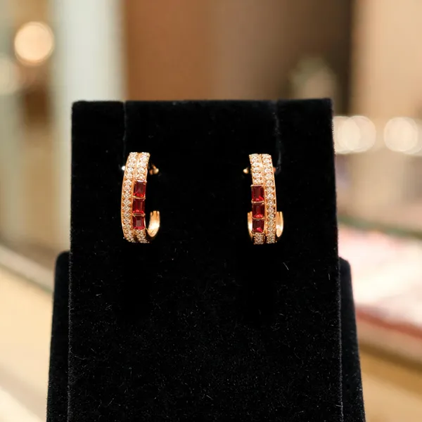 Gold_Red_Copper_Alloy_Stone_Hoop_Earrings_For_Women