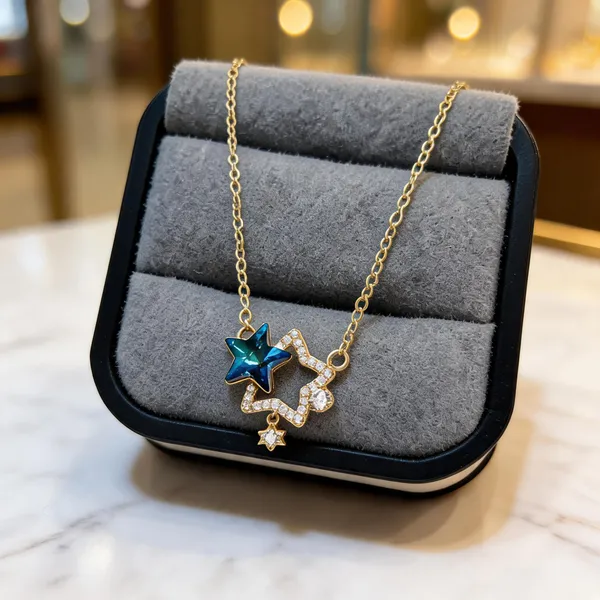 Gold_Copper_Alloy_Star_Pendant_Necklace_For_Women