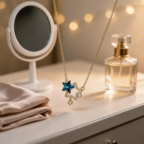 Gold_Copper_Alloy_Star_Pendant_Necklace_For_Women