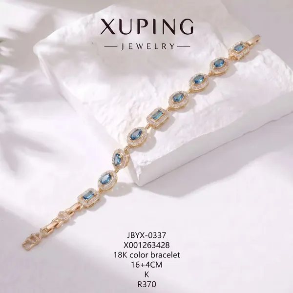 Gold_And_Blue_Copper_Alloy_Stone_Bracelet_For_Women