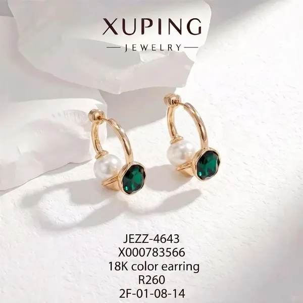 Multicolor_Copper_Alloy_Pearl_Stone_Hoop_Earrings_For_Women