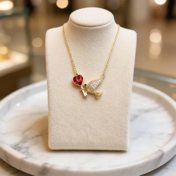 Gold_Copper_Alloy_Bird_Pendant_Necklace_For_Women