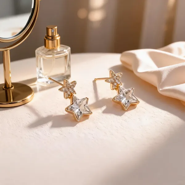 Gold_Copper_Alloy_Star_Drop_Earrings_For_Women