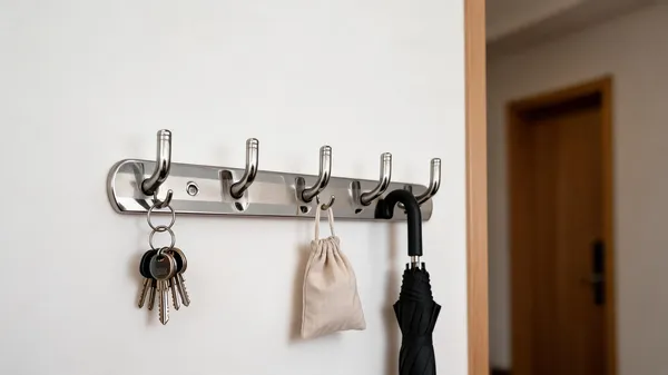 Nivaz_Silver_Stainless_Steel_5-Hook_Wall_Mounted_Rack_Pack_Of_6